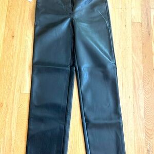 Aritzia faux leather pants never been worn ; with tags: style Melina